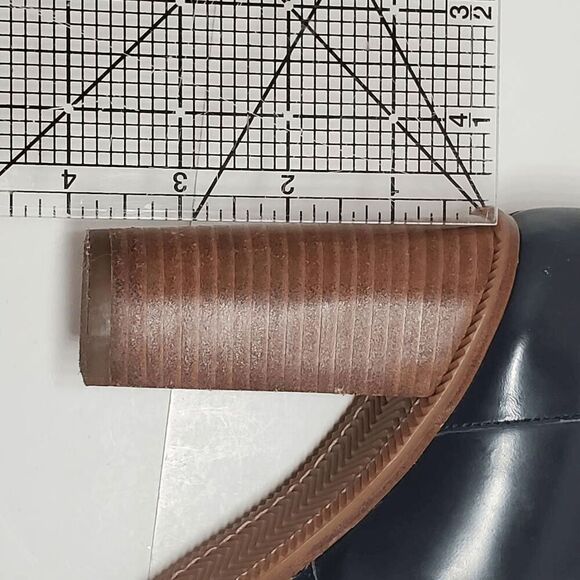 Diane von Furstenberg Women's Black Round-Toes Leather Colorblock Pattern Boots - Picture 15 of 16